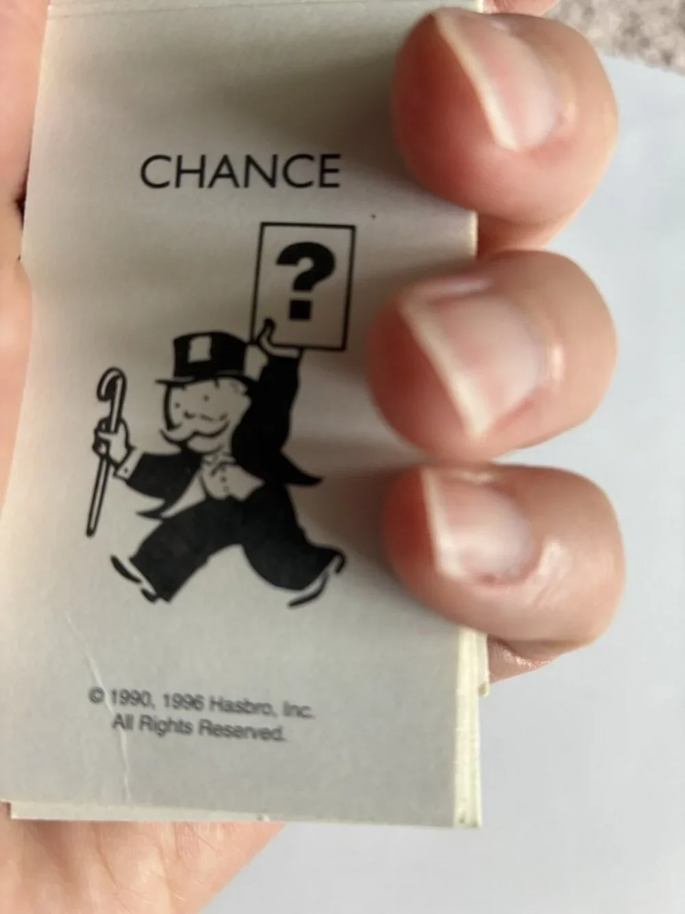 Monopoly Junior Chance Cards Complete Deck 24 Replacement Parker Brothers 1996